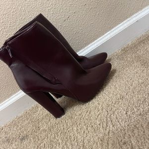 Burgundy Just Fab boots